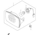 SUZUKI, LTF 160 K6, SCHEINWERFER