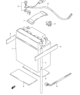 SUZUKI, LTF 160 K6, BATTERIE