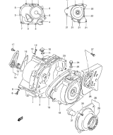 SUZUKI, LTF 160 K6, KURBELGEHAEUSE ABDECKUNG