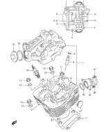 SUZUKI, LTF 160 K6, ZYLINDER KOPF