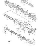 SUZUKI, LTF 160 K6, GETRIEBE