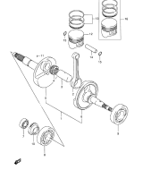SUZUKI, LTF 160 K6, KURBELWELLE