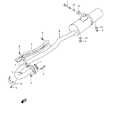 SUZUKI, LTF 160 K6, AUSPUFF