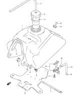 SUZUKI, LTF 160 K6, TREIBSTOFF TANK