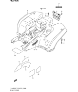 SUZUKI, LTA 450 X US King Quad K9, HINTERER KOTFLUEGEL