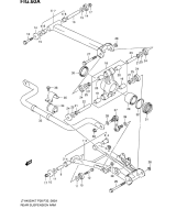 SUZUKI, LTA 450 X US King Quad K9, HINTERER SCHWINGARM