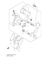 SUZUKI, LTA 450 X US King Quad K9, FRONT BREMSSATTEL