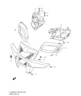 SUZUKI, LTA 450 X US King Quad K9, FRONT GRILL