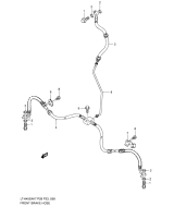 SUZUKI, LTA 450 X US King Quad K9, FRONT BREMS LEITUNG