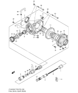 SUZUKI, LTA 450 X US King Quad K9, KEGELRADGETRIEBE REAR