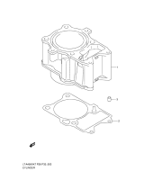 SUZUKI, LTA 450 X US King Quad K9, ZYLINDER