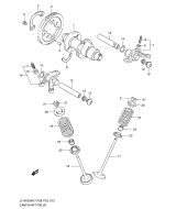 SUZUKI, LTA 450 X US King Quad K9, NOCKENWELLE VENTIL