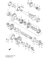 SUZUKI, LTA 450 X US King Quad K9, GETRIEBE 2