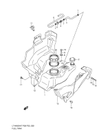 SUZUKI, LTA 450 X US King Quad K9, TREIBSTOFF TANK