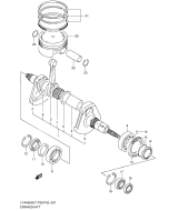 SUZUKI, LTA 450 X US King Quad K9, KURBELWELLE