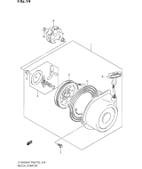 SUZUKI, LTA 450 X US King Quad K9, RUECKSTOSS STARTER