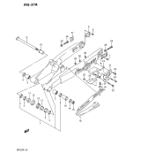 SUZUKI, RM 125 EU L, HINTERER SCHWINGARM