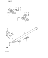 SUZUKI, RM 125 EU L, STAENDER FUSSSTUETZE