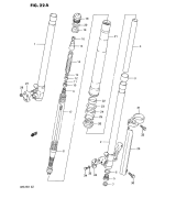 SUZUKI, RM 125 EU L, FRONT DAEMPFER