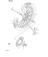 SUZUKI, RM 125 EU L, VORDERRAD