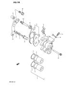 SUZUKI, RM 125 EU L, FRONT BREMSSATTEL