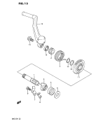 SUZUKI, RM 125 EU L, KICK STARTER