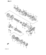 SUZUKI, RM 125 EU L, GETRIEBE