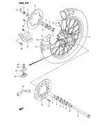 SUZUKI, RM 125 EU R, HINTERRAD