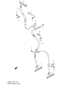 SUZUKI, AN 650 A Executive Burgman L1, FRONT BREMS LEITUNG E19