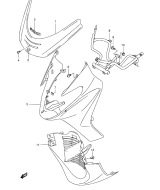 SUZUKI, AN 400 Burgman Y, FRONT BEIN VERKLEIDUNG