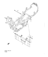 SUZUKI, AN 400 A Burgman L1, RAHMEN ABDECKUNG