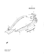 SUZUKI, AN 400 A Burgman L1, RAHMEN VERKLEIDUNG