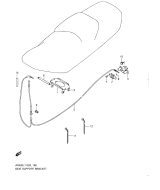 SUZUKI, AN 400 A Burgman L1, SITZHALTERUNG