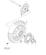 SUZUKI, AN 400 A Burgman L1, VORDERRAD