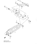 SUZUKI, AN 400 A Burgman L1, HINTERER DAEMPFER