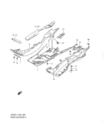 SUZUKI, AN 400 A Burgman L1, HINTERE BEINVERKLEIDUNG