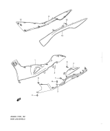 SUZUKI, AN 400 A Burgman L1, SEITEN BEINSCHUTZ