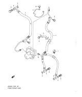 SUZUKI, AN 400 A Burgman L1, FRONT BREMS LEITUNG