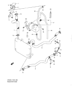 SUZUKI, AN 400 A Burgman L1, KUEHLER LEITUNG