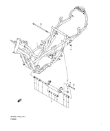 SUZUKI, AN 400 ZA Burgman L1, RAHMEN ABDECKUNG E19