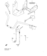 SUZUKI, AN 400 ZA Burgman L1, GRIFFLEISTE AN400ZAL1 E19