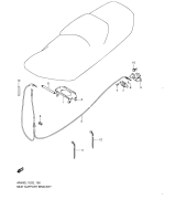 SUZUKI, AN 400 ZA Burgman L1, SITZHALTERUNG