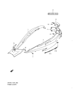 SUZUKI, AN 400 ZA Burgman L1, RAHMEN VERKLEIDUNG E19