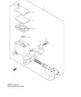 SUZUKI, AN 400 ZA Burgman L1, HINTERER HAUPTBREMSZYLINDER