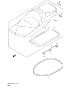SUZUKI, AN 400 ZA Burgman L1, SITZ AN400ZAL1 E19
