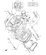 SUZUKI, VS 800 GL Intruder P, ZYLINDER KOPF (FRONT)