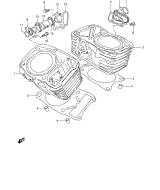 SUZUKI, VS 800 GL Intruder P, ZYLINDER