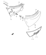 SUZUKI, VS 800 GL Intruder P, RAHMEN VERKLEIDUNG