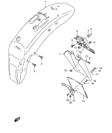 SUZUKI, VS 800 GL Intruder P, HINTERER KOTFLUEGEL