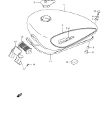 SUZUKI, VS 800 GL Intruder Y, TREIBSTOFF TANK